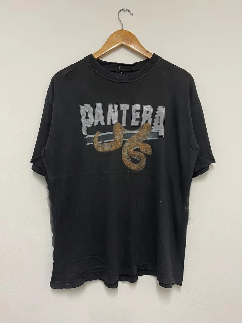 Винтажная футболка Y2K Pantera Real Steel 2001 Ausie Tour Rock металлическая музыкальная