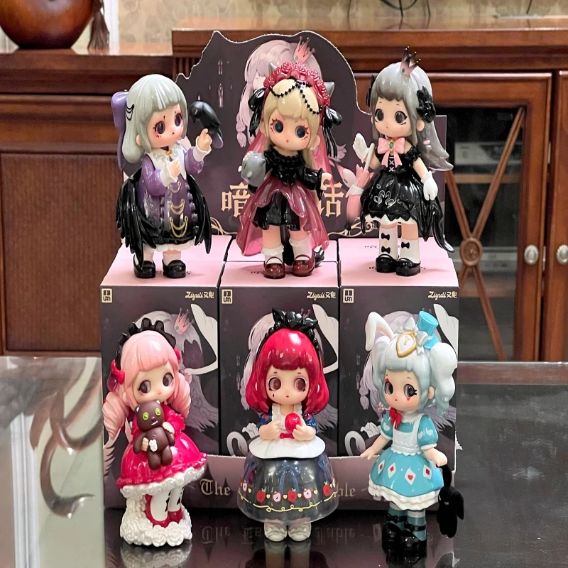 

New Pearge nuine Third Generation Dark Fairy Tale Series Blind Box Cute Girl Trendy Play Table Decoration Toy Doll Handmade Girl