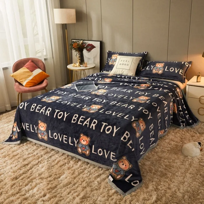 Оптовая продажа фланелевые одеяла молочные утолщенный коралловый флис Норковое