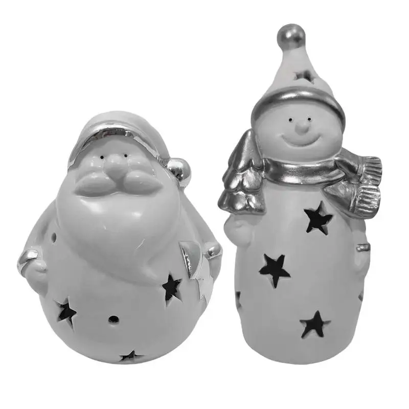 

Рождественская светильник вая фигурка | Рождественские украшения из смолы, Санта-Клаус, снеговик, световое украшение, Рождественский Насто...