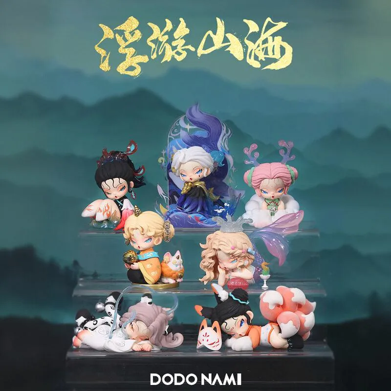 Фото Официальные в наличии Dodo Nami Floating Mountain And Sea Series слепые коробки в китайском стиле Коллекционные фигурки игрушки куклы подарки №2