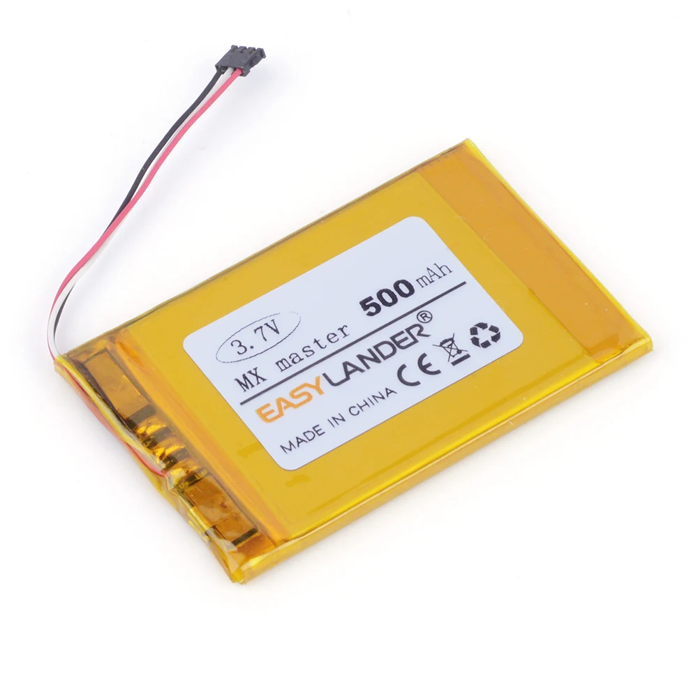 EasyLander Замена 3,7 V 500mAh литий-полимерный аккумулятор для Logitech mx master 533-000088 беспроводная мышь