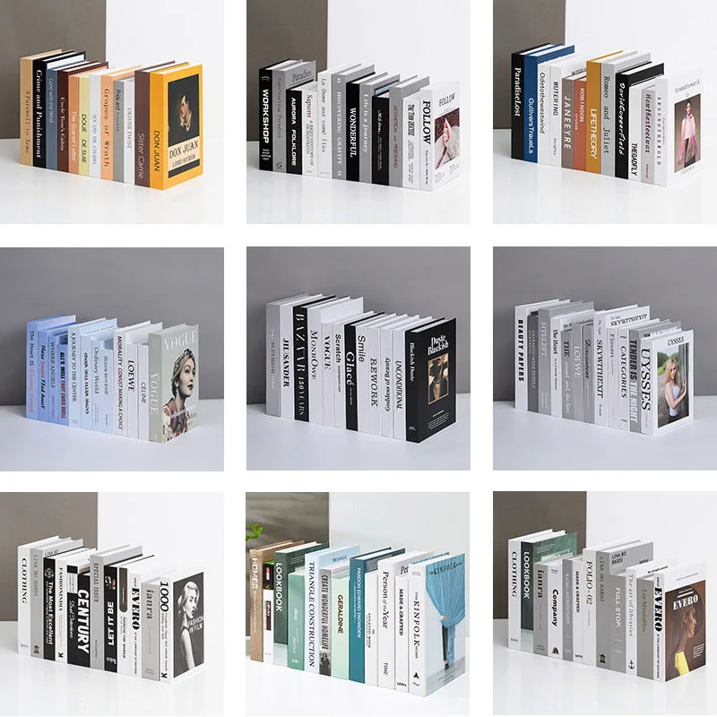 12 шт. декоративная современная Имитация книги реквизит для фотосъемки