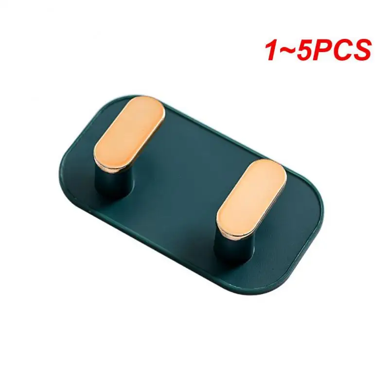 

1~5PCS Nordic Non-marking Back Glue Double Hook Free Punching Installation Door Rear Hook Waterproof Strong Durable Long Sticky
