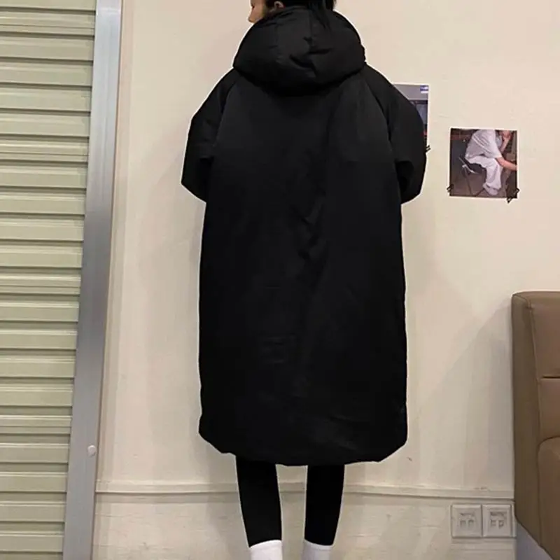 2023 New Winter Down Padded Jacket Women's Mid-length Coat Cotton-padded Jacket Korean Style Padded Jacket Loose Pie To Overcome