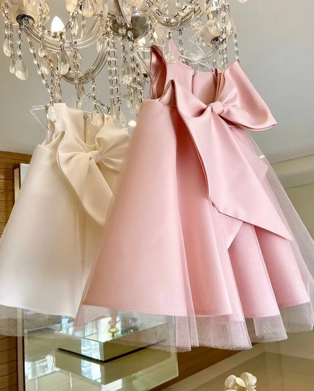 

Baby Girl Princess Dresses for Baptism 1st Birthday Party and Wedding Evening Gown Pageant Big bow kid Clothes For Little Girls
