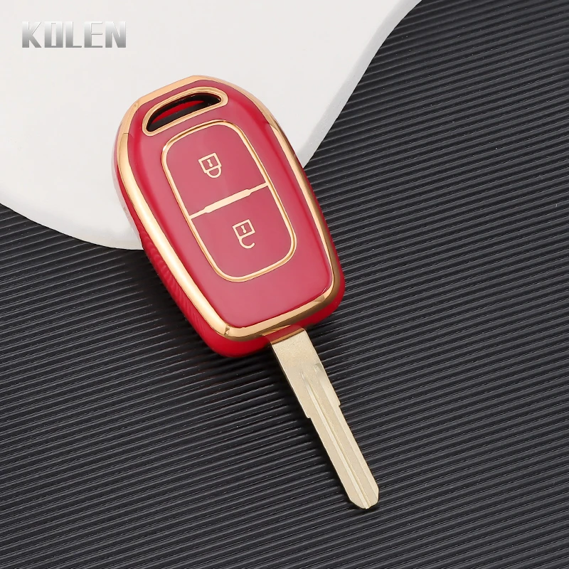 

Модный чехол для дистанционного ключа из ТПУ, чехол для Renault Duster, Sandero, Logan, Clio, Captur, Laguna Scen, 2 кнопки, аксессуары без ключа