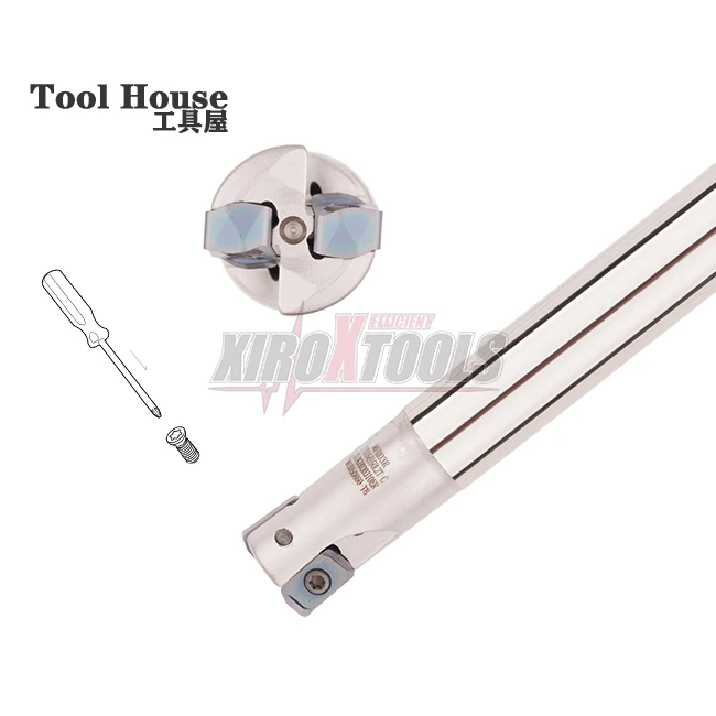 

MFH 03R Milling Cutter Bar C16 C20 C25 32 CNC Lathe Milling Tool Fast Feed Double-sided Insert Tool milling Tool Holder