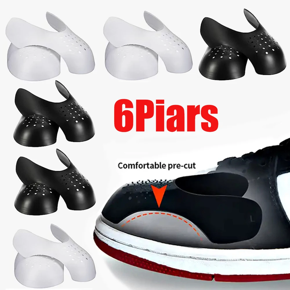 6Pairs Anti-Wrinkle Protector for Sneakers Toe Caps Anti Crease Ball Shoes Tretcher Extender Shoe Protector Support Dropshipping