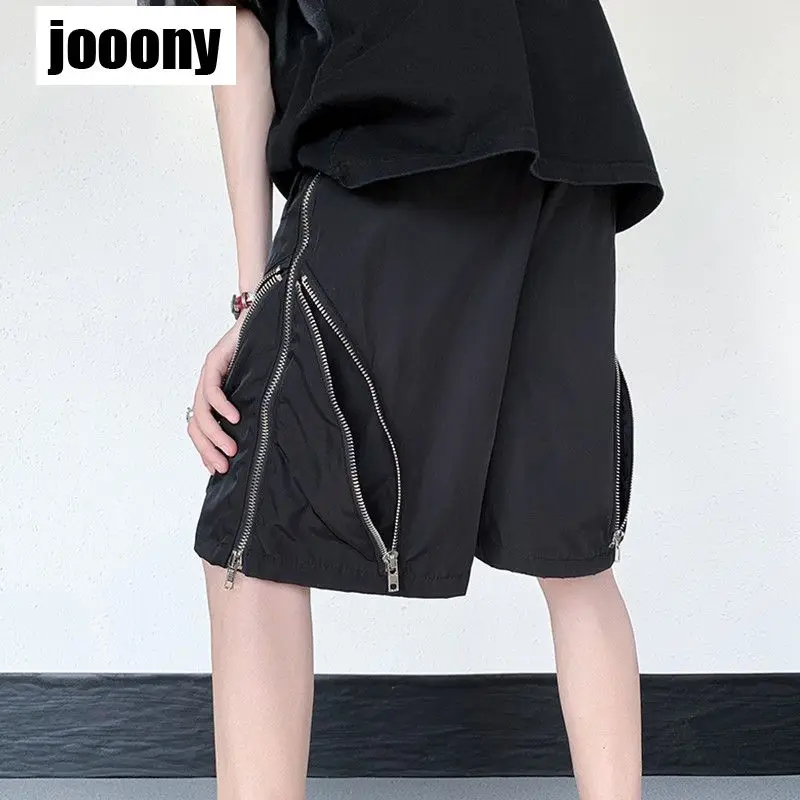 Шорты мужские прямые однотонные свободного покроя уличная одежда повседневные