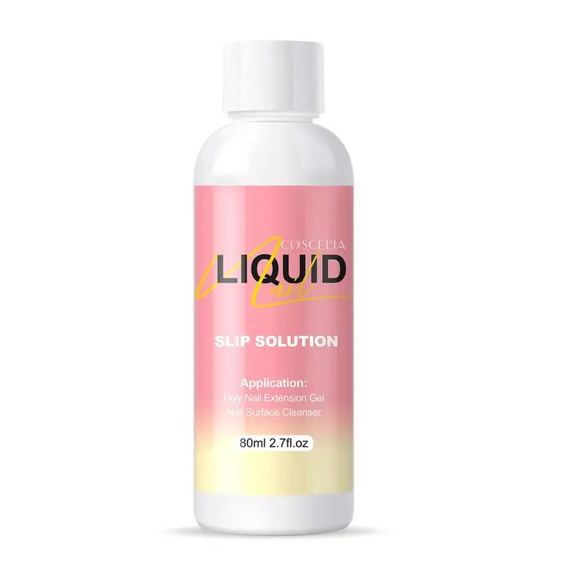 

Slip Solution P0ly Gel 80ML Extension Nail Gel Slip Solution Gel Nail Gel Builder Liquid Quick Poly Slip Solution For Nail Art