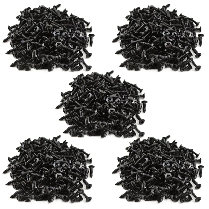 

500Pcs Black Guitar Pickguard Screws For Fender Strat/Tele Electric Guitar Bass