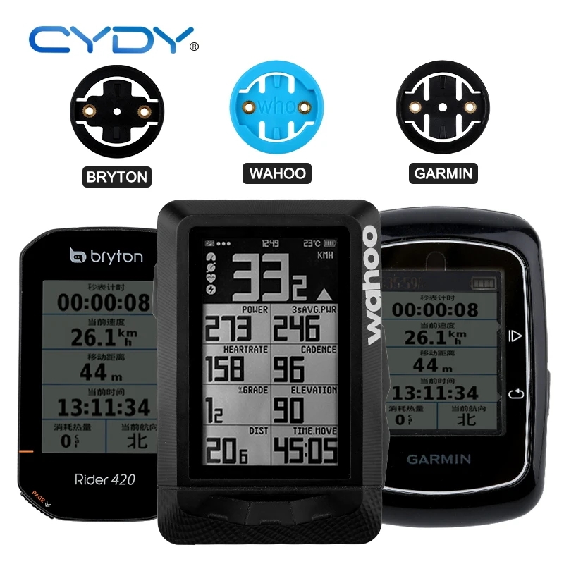 Фото Велосипедный компьютер CYDY Garmin Edge 130 200 520 углеродная подставка велосипедный компьютер держатель Bryton Rider 320 420 велосипедные аксессуары №5