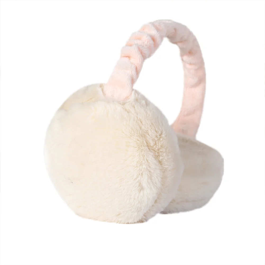 

Foldable Earmuffs Ear Warmers Unisex Winter Warm Ear Covers (White)