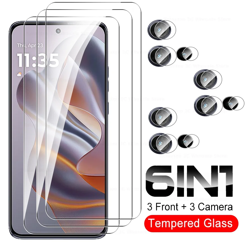 6 в 1 пленка для объектива закаленное стекло Motorola Edge 50 Neo 5G Защитное экрана Edge50Neo
