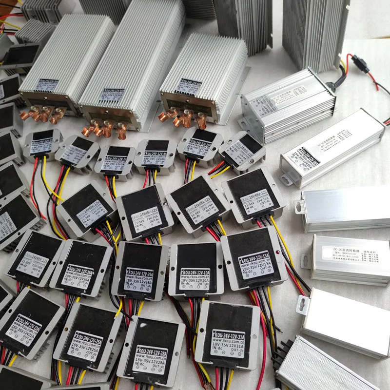 

Rkou 24V to 12V 13.8V 10A 15A 20A 30A 40A DC DC Converter Step Down Buck Regulator Voltage Transformer Stabilizer 24 Volt To 12