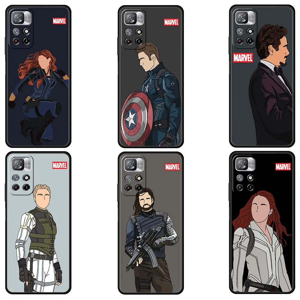 

Iron Man Comic Case for Xiaomi redmi note 10 11 pro 10pro 9pro 8pro 7 11t 9t 8t 9s Cover Marvel Coque Redmi 9 9a 9c 8 k40 Funda