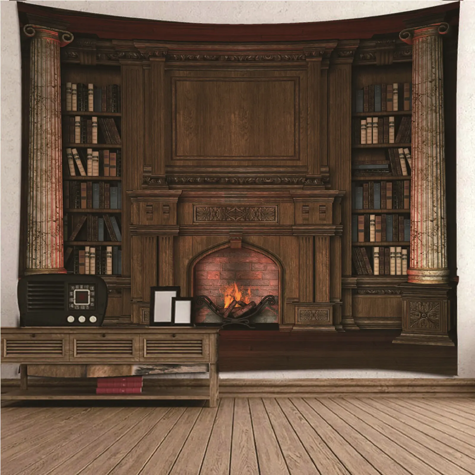 

Tapestry King Decorative Wall Hanging Fireplace Wall Hanging Blanket Dorm Art Decor Covering