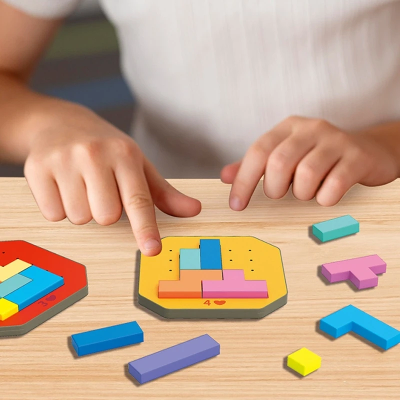 Быстрое мышление соревновательная блочная игра для двух игроков деревянная