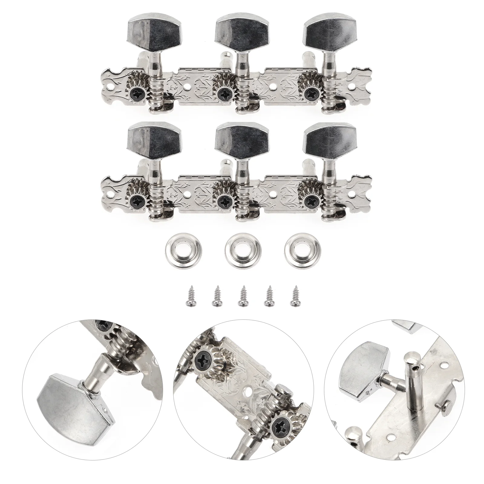 

1 Set Folk Guitar String Tuning Pegs Guitar Stainless Steel Guitar Tuning Keys