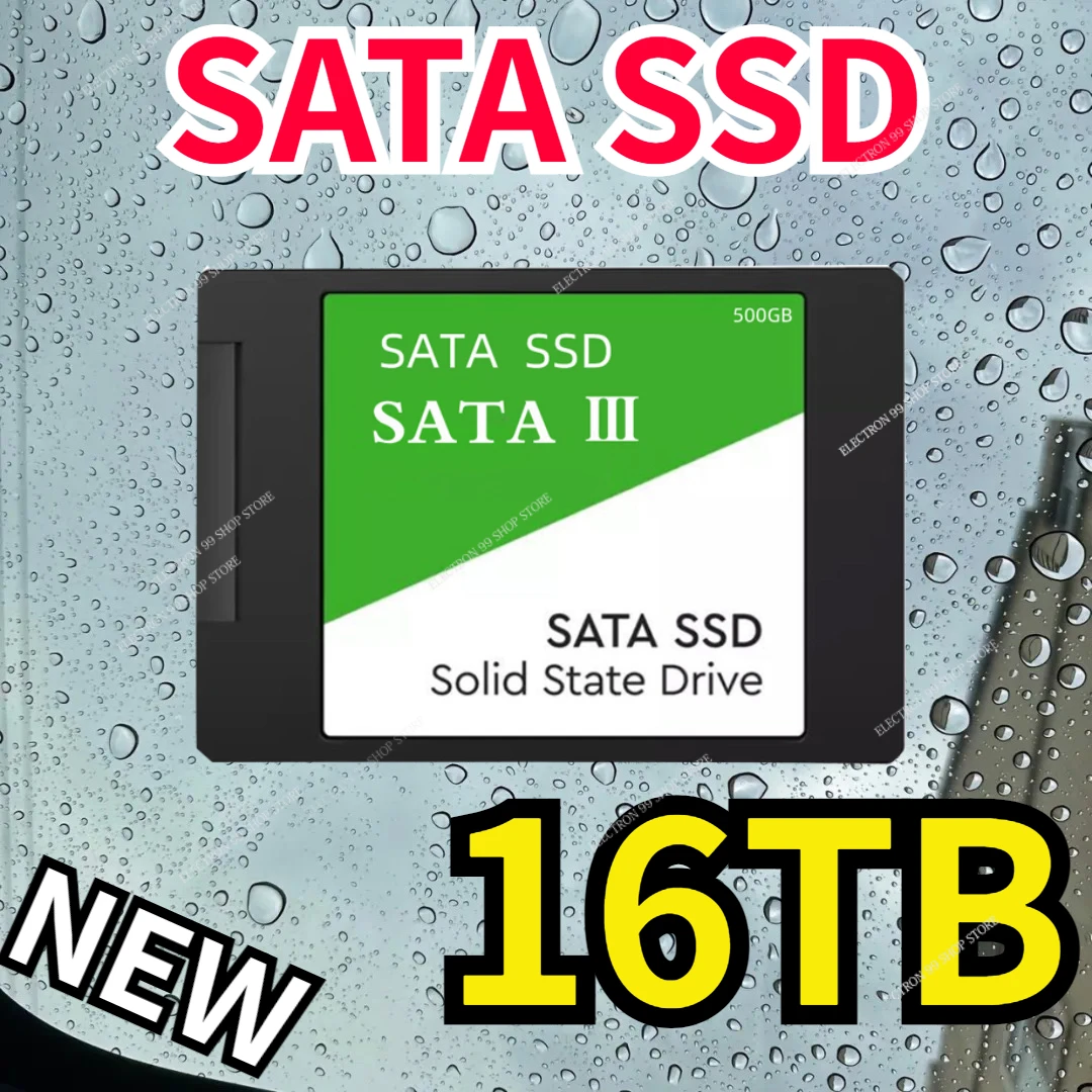 

2023 New SSD Hard Drive Disk 16TB 4TB 2TB 512GB 1TB 6TB Sata 3 2.5 Inch TLC Internal Solid State Drives for Laptop and Desktop