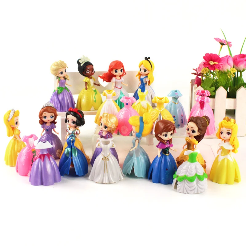 24 шт./набор игрушечные фигурки принцессы из мультфильма София Белоснежка |