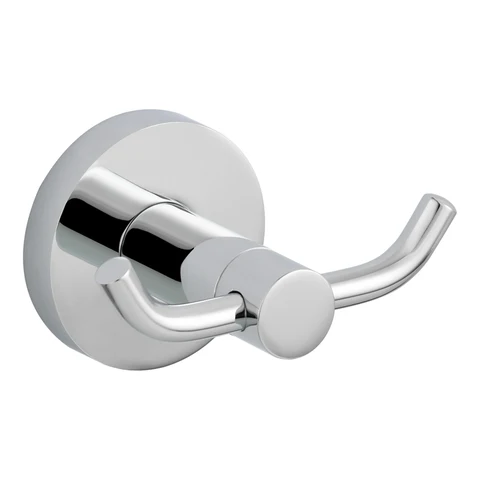 Сверхмощный латунный хромированный крючок Ciencia с двойным покрытием, крючок для самоклеящегося покрытия для ванной или кухни, гаража