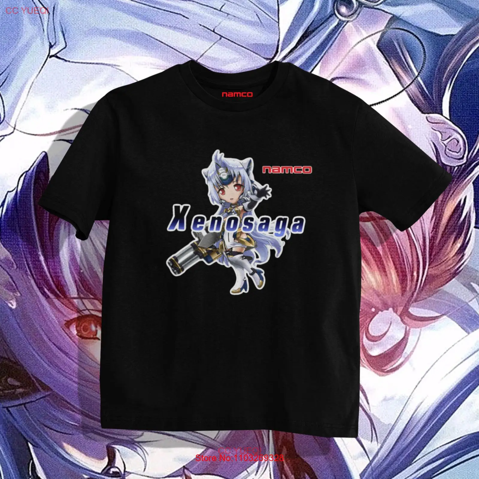 Футболка XENOSAGA эпизод 1 с коротким рукавом в стиле ретро