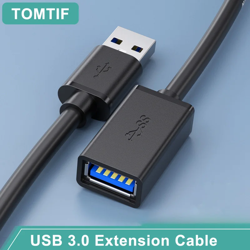 Удлинительный кабель USB 3 0, шнур для передачи данных для ноутбука, ТВ, SSD, USB 3,0, 2,0, штекер-гнездо, Удлинительный кабель для принтера компьютерной камеры, соединитель