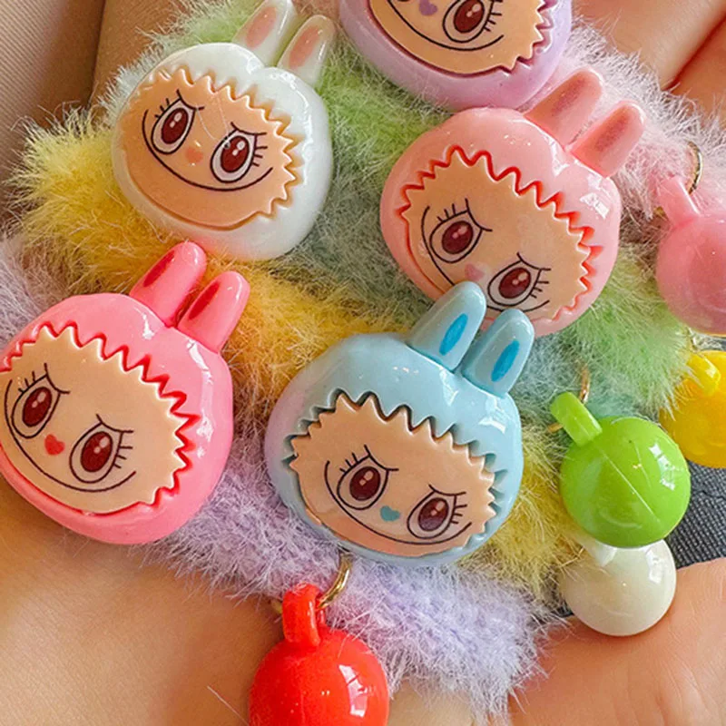5 шт. повязка для волос Labubu детей девочек Kawaii аксессуары Labbubu мультяшная фигурка