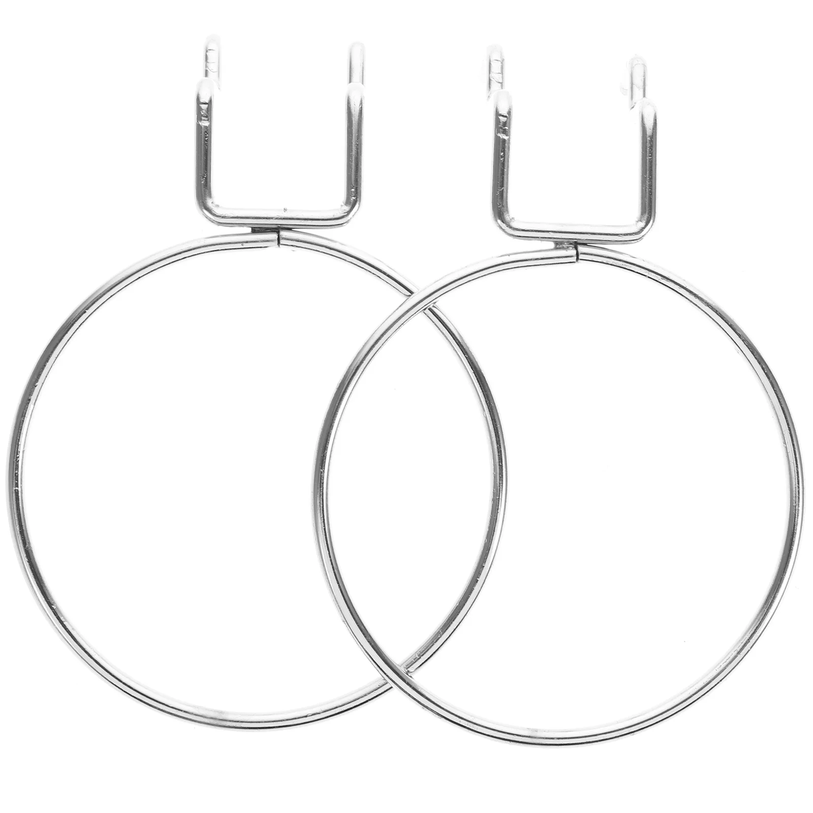 

2pcs Peg Board Hook Pegboard Ring Hook Pegboard Wall Organizer For Laundry Room