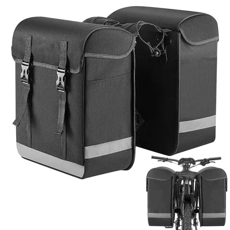 

Велосипедная сумка, многофункциональная сумка на седло из ткани 500D, объем 33 л, с отражающей отделкой, для экспедиций и туристических прогуло...