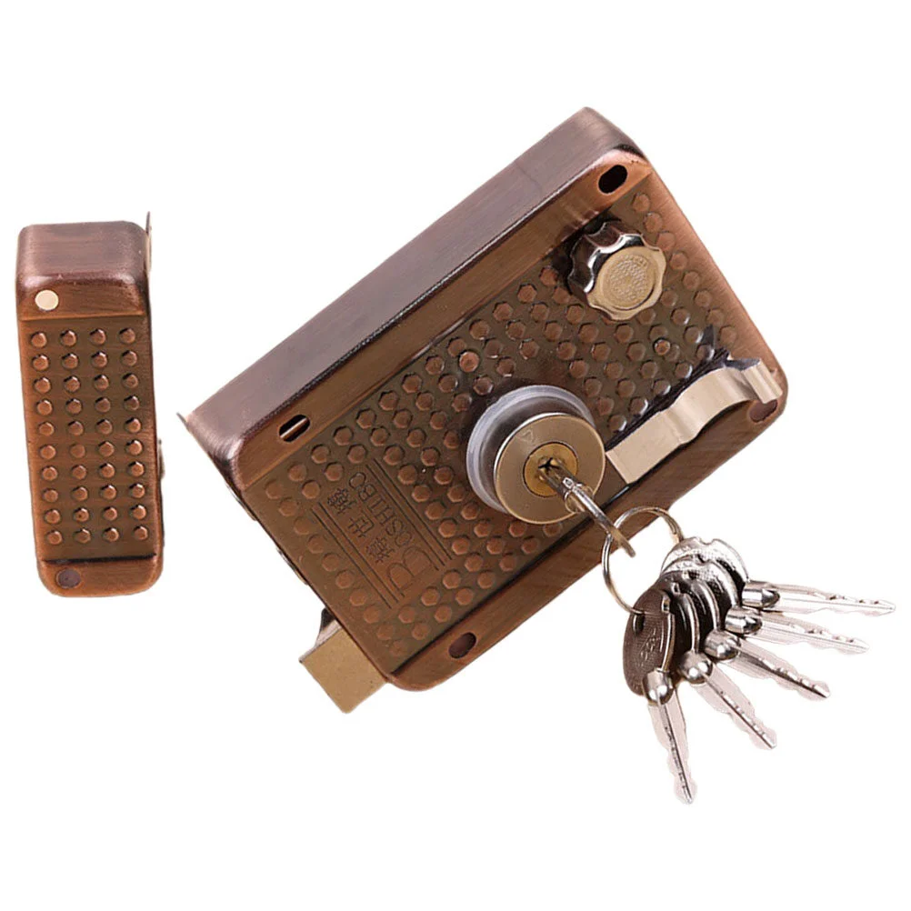 

Door Lock Security Child Knob Locks Latch Indoor Handles Gate Hook Plug-in Flush Bolt Double Barrel