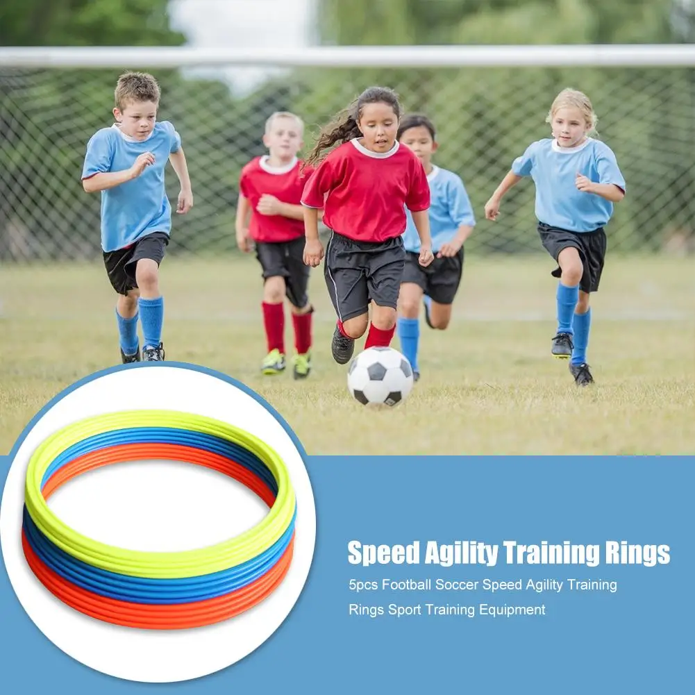 

Hot Sale Agility Training Rings Portable 5pcs/set Football Soccer Speed Agility Training Rings Sport Training Equipment