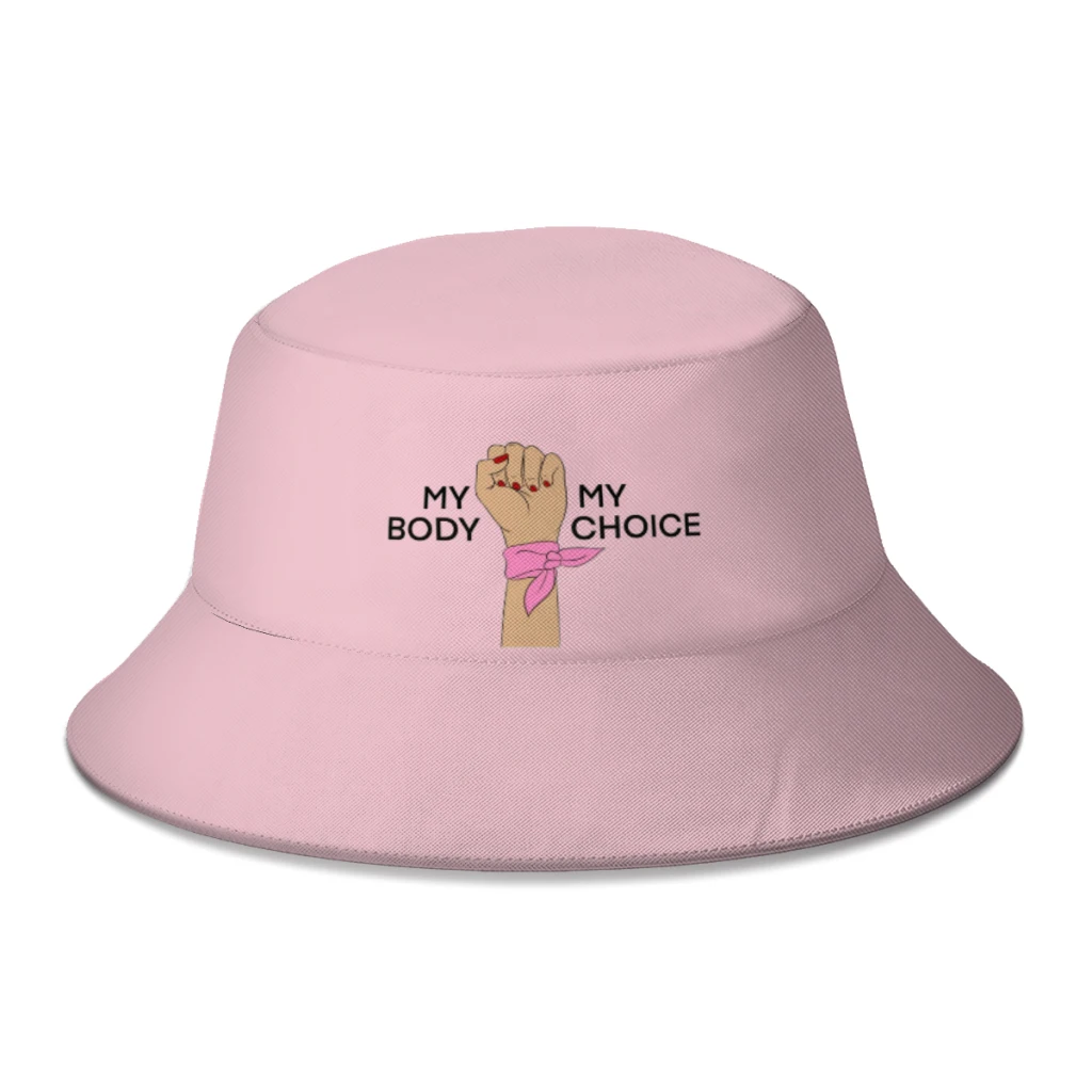 

Summer My Body My Choice Bucket Hat for Boy Girl Fashion Pro Choice Fisherman Hats Journey Gorros Panama