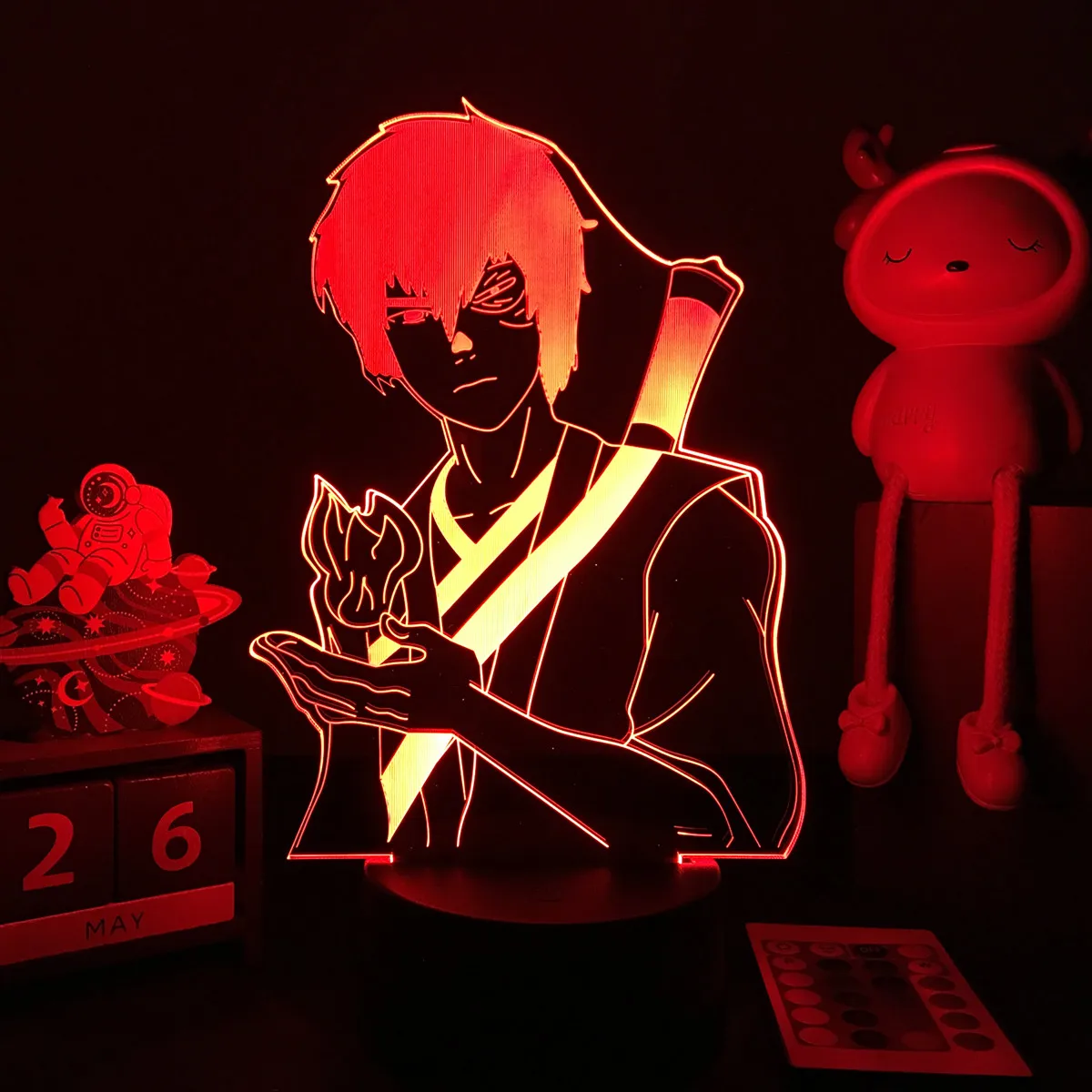 Аниме Аватар последняя Airbender 3D лампа Aang Zuko Iroh Toph Beifong Suki фигурка ночник для детей