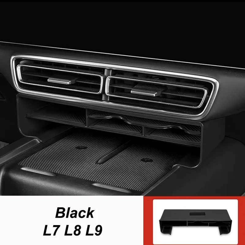 

Для ведущего идеального LiXiang L6 L7 L8 L9 2022 2023 2024 многофункциональный ящик для хранения под центральным экраном управления аксессуарами
