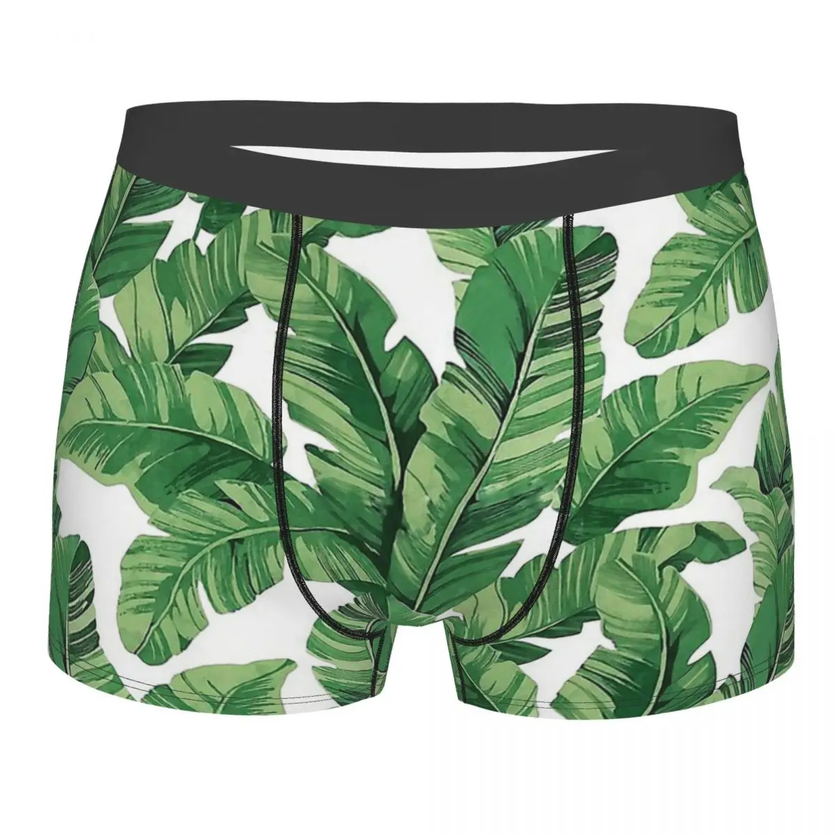 

Banana Leaf Tropical Leaves Beach Cool Underpants Breathable Panties Shorts Boxer Briefs Male Underwear Ventilate