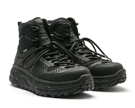 Unisex Vintage microfiber breathable anti-slip hiking trekking boots lovers outdoor thick sole shockproof camping working boots