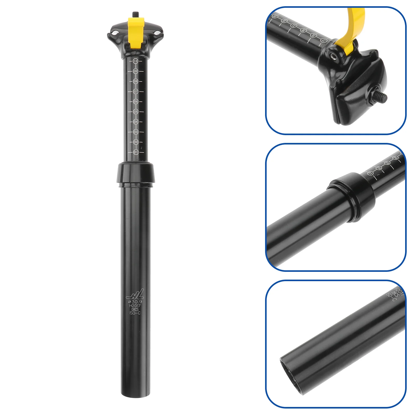 

Folding Bike Seatpost Mountain Bike Dropper Post Aluminum Cycling Seatpost Bike Suspension Seatpost