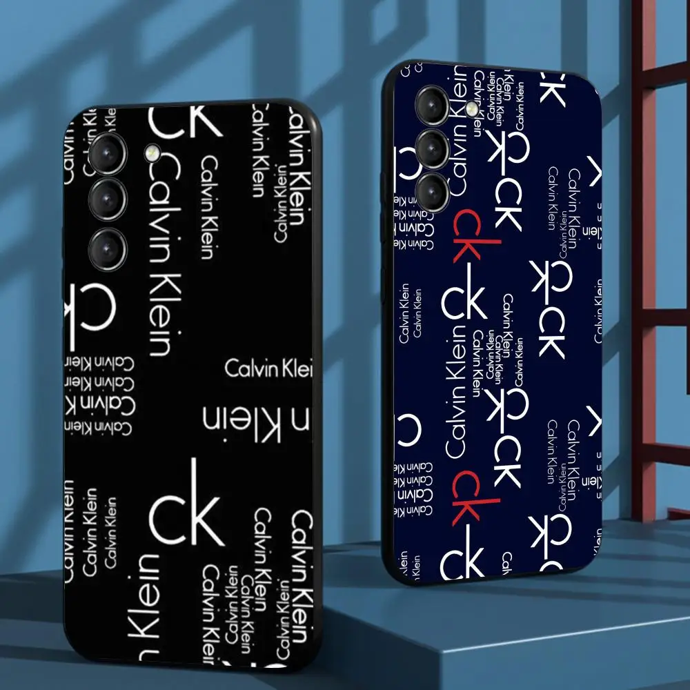 Фото Модный чехол C-Calvin K-Klein для Samsung Galaxy S26 S25 S24 S23 S22 S21 Plus Ultra Note20, мягкий, черный. №1