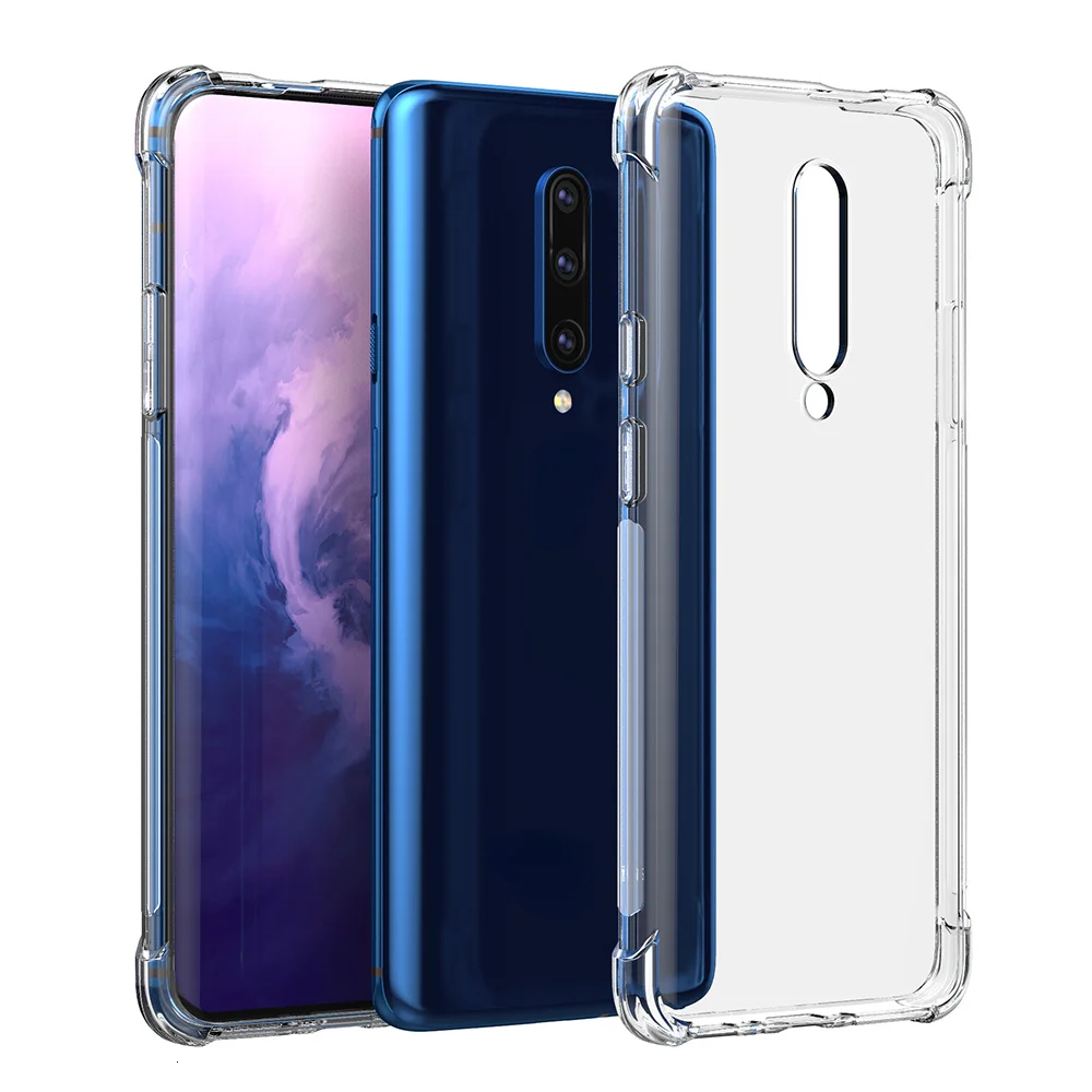 

Clear Soft TPU For OnePlus 7T 7 6T 6 Pro 5G McLaren Anti-shock Shockproof Case Full Cover Back One Plus 5T 5 3T 3 Airbag Case