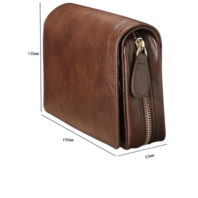 Портативный Футляр для сигарет с вертлюгом кожаная сумка хранения табака