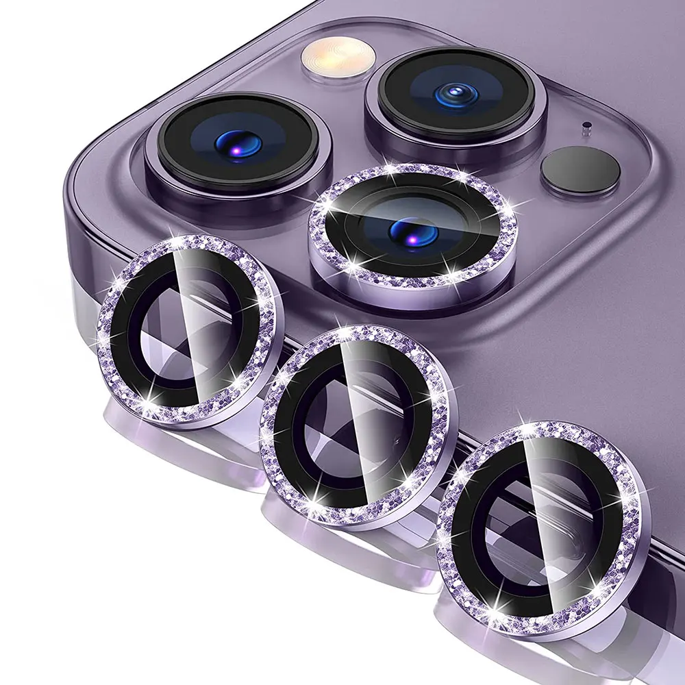 

Bling Glitter Camera Lens Protector for IPhone 14 Pro Max Plus 13 12 Mini 14Pro IPhone14 13Pro Tempered Glass Protection Film