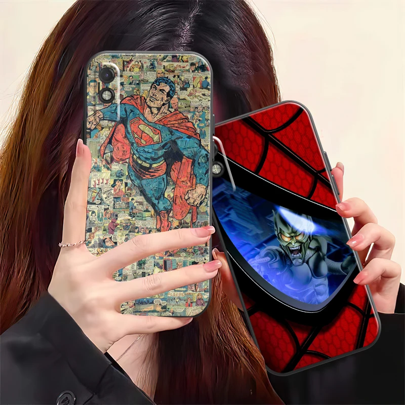 

Popular Marvel Phone Case For Xiaomi POCO F3 GT X3 Pro X3 GT M3 M3 Pro X3 X3 NFC Black Soft Coque Back Liquid Silicon Funda