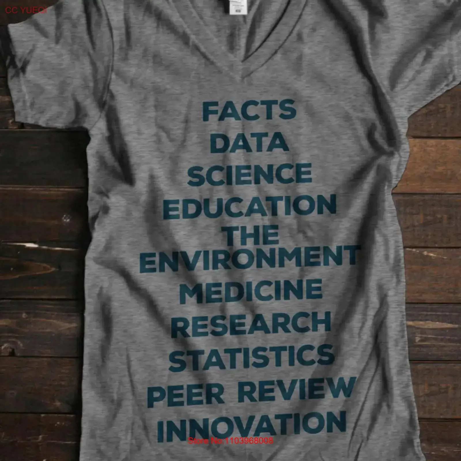 Фото Science March T Shirt is Real Matters Scientists on Washington Facts Matter Alternative vintage Washed Slightly №1