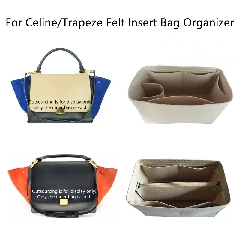 

Fits 27 30 33 Tote Premium Felt Insert Bag Organizer Cosmetic Bag Handbag shaper Organizer Travel Inner Purse sac a main femme