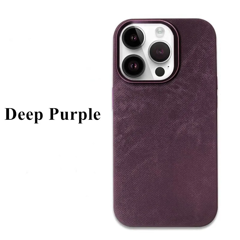 Высококачественный чехол из ультратонкой бархатной ткани для iPhone 12 13 14 15 16 Pro Max Plus