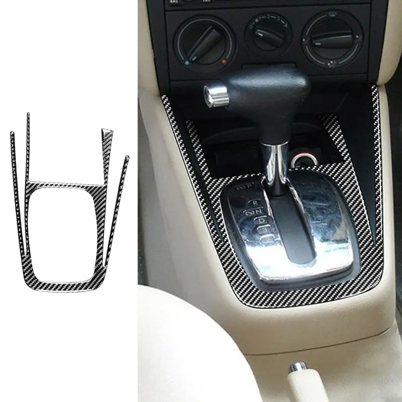 

Автомобильные аксессуары, мягкая карбоновая внутренняя панель переключения передач, рамка для VW Golf 4 Jetta Bora MK4 R32 GTI 1999-2004 LHD