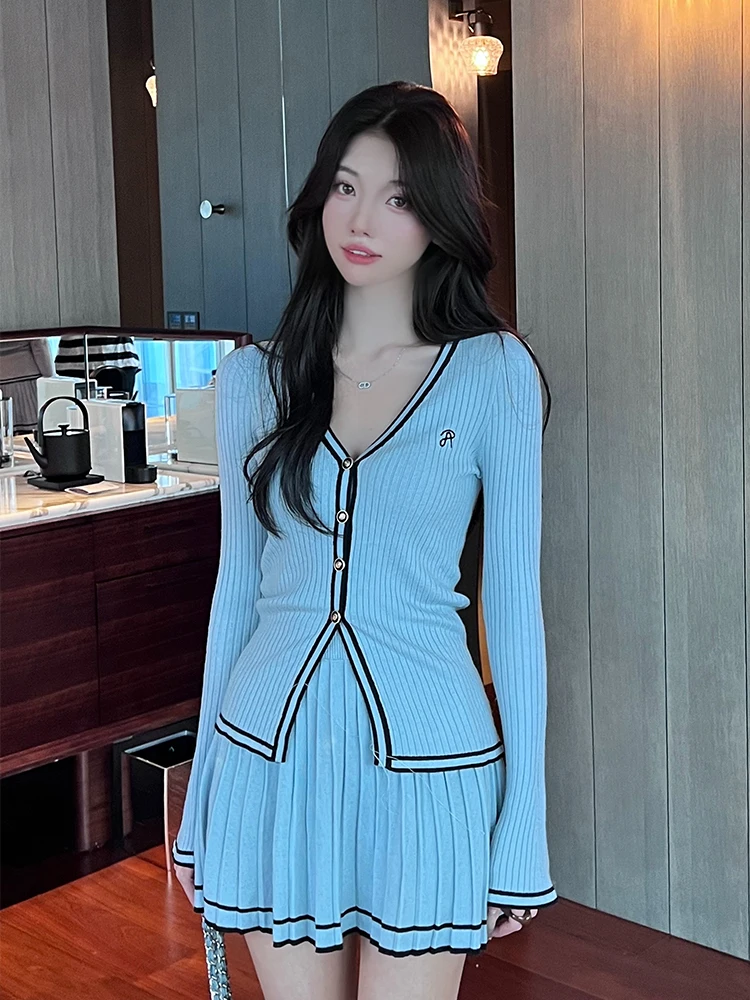 Высококачественный женский осенне-зимний вязаный шерстяной кардиган с длинным